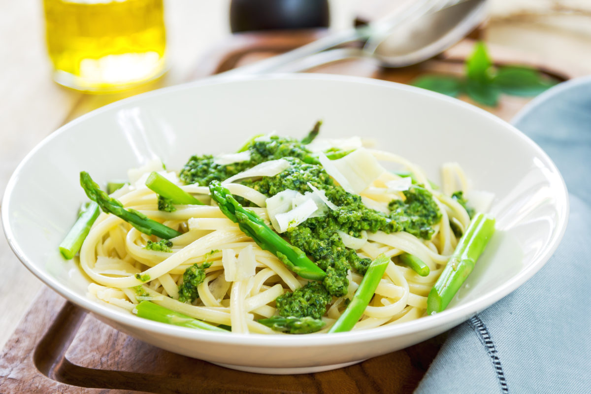 New York Times Top Spring Recipes Fettuccine with Asparagus and Smoked